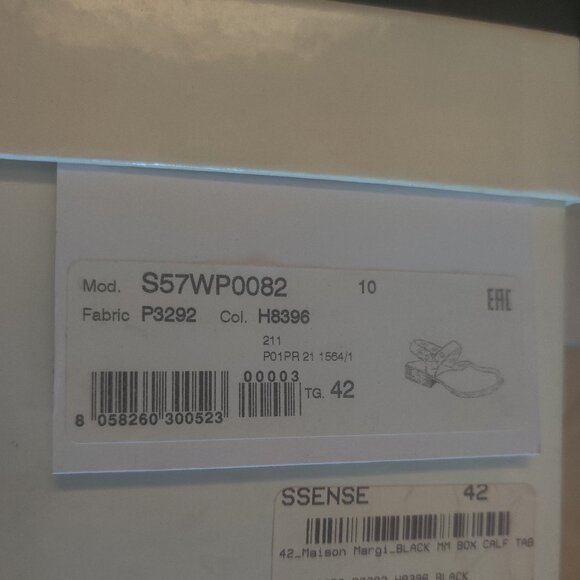 Maison Margiela leather  TABI style UNISEX shoes size 42 New 12 W 10 M - Picture 3 of 3